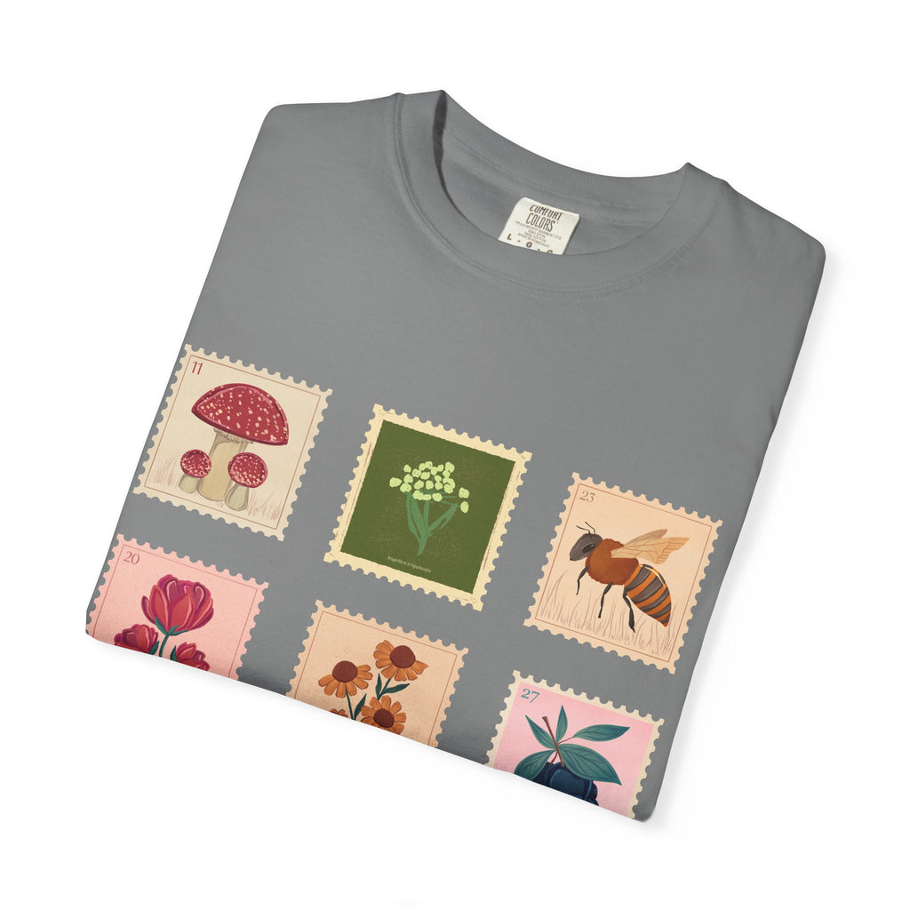 Post Stamp T-Shirt — Floral and Nature