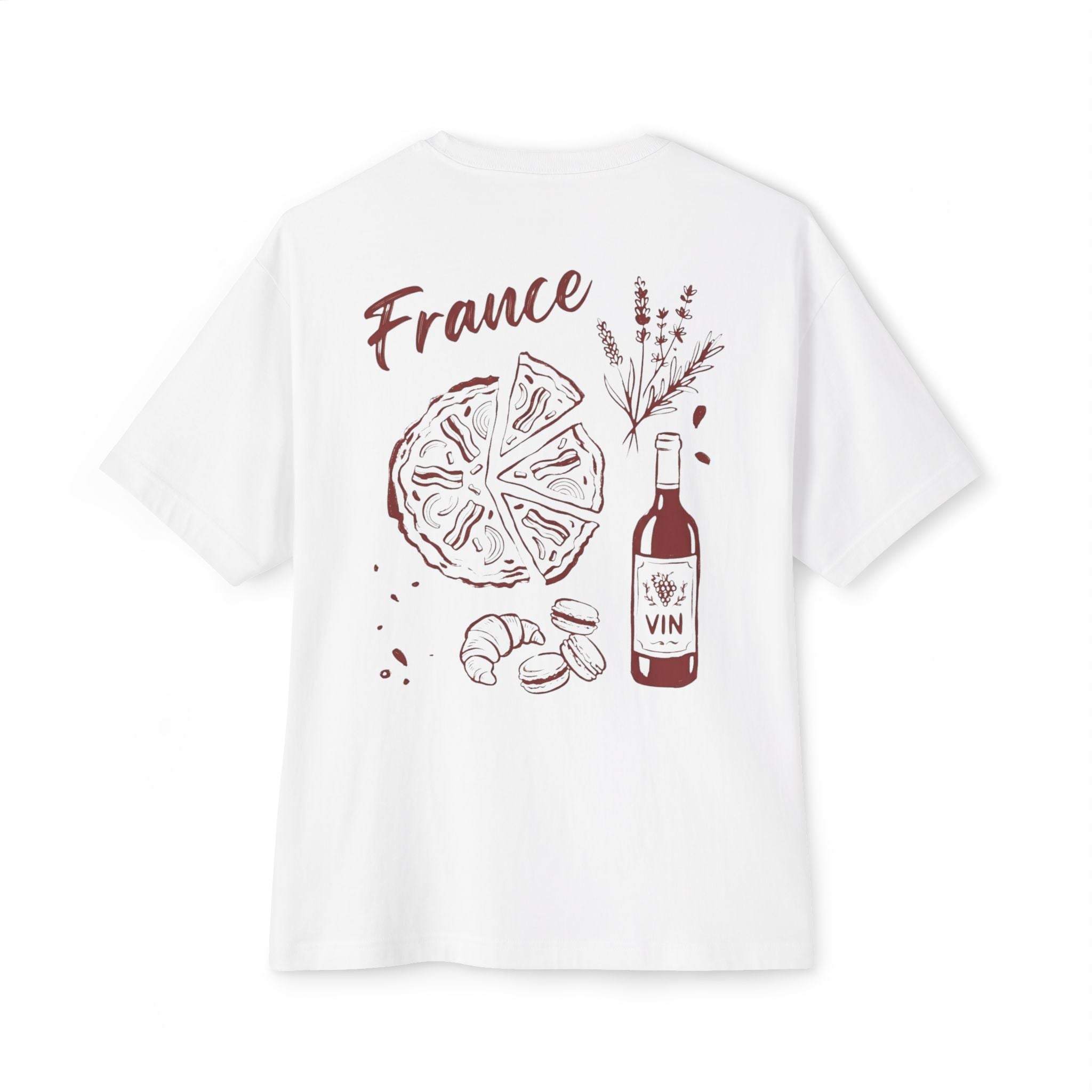 Minimal Eiffel Tower Tee — Paris Graphic Boxy T-Shirt