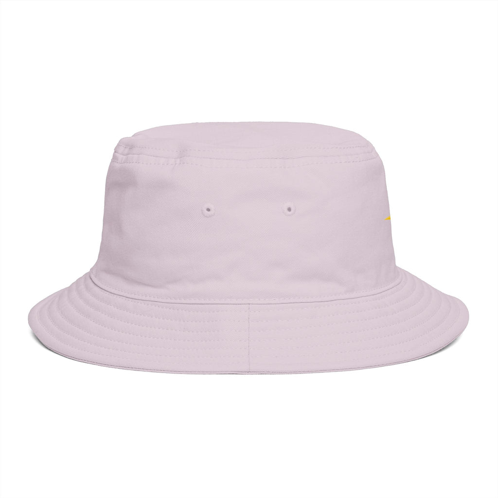 Golden Compass Star Bucket Hat — Brown Embroidered Travel Sun Hat