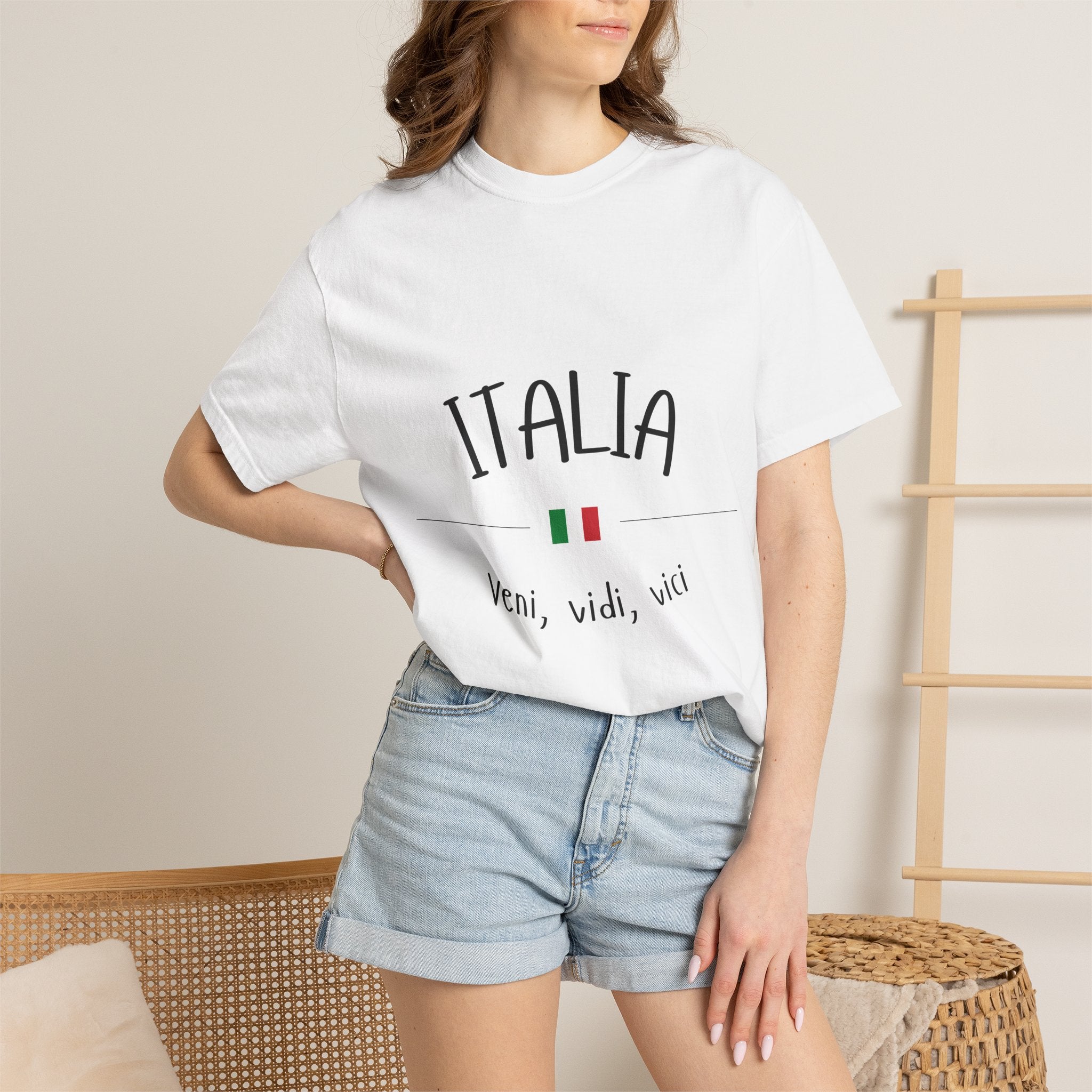 Italia Veni Vidi Vici T-shirt | Rome Italy Colosseum Tee