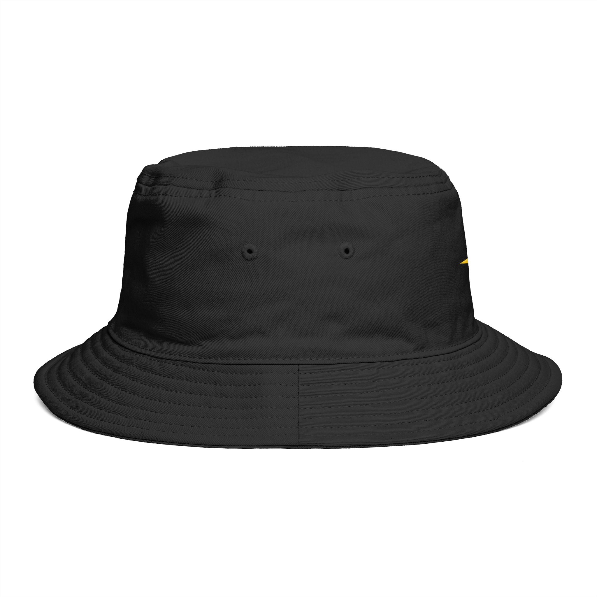 Golden Compass Star Bucket Hat — Brown Embroidered Travel Sun Hat