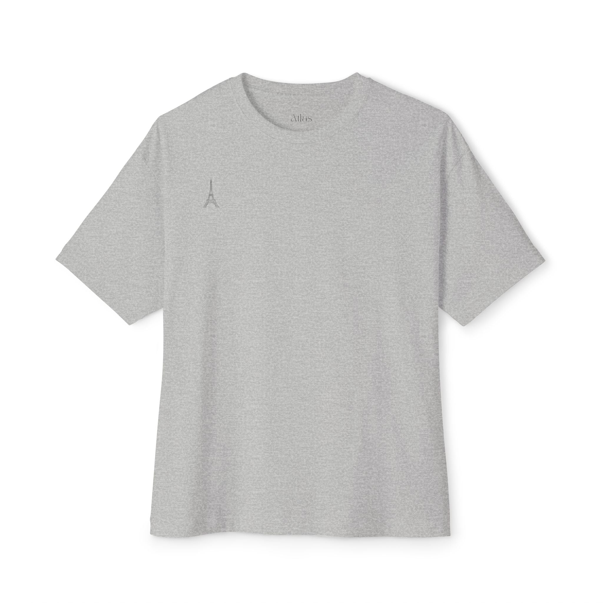 Minimal Eiffel Tower Tee — Paris Graphic Boxy T-Shirt
