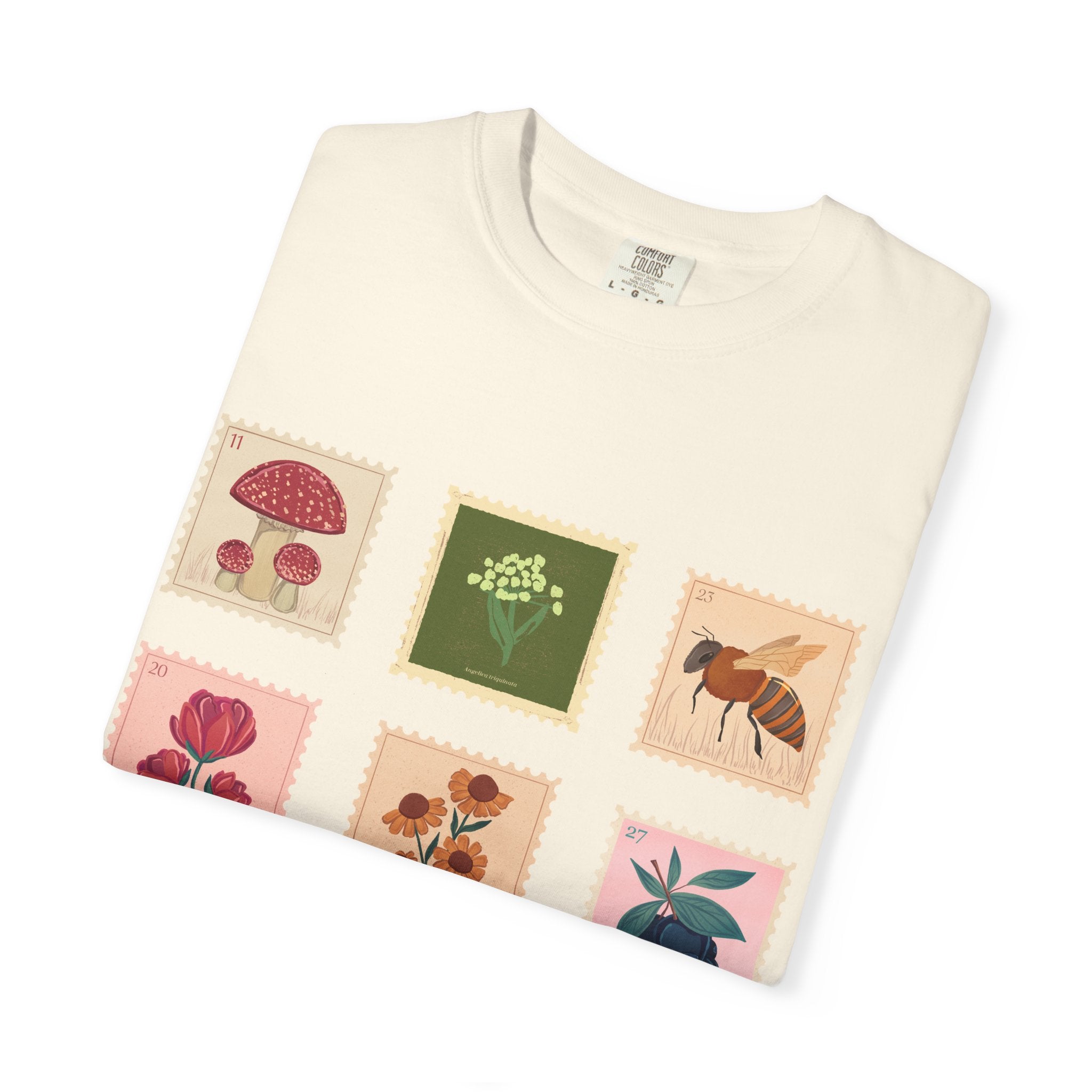 Post Stamp T-Shirt — Floral and Nature