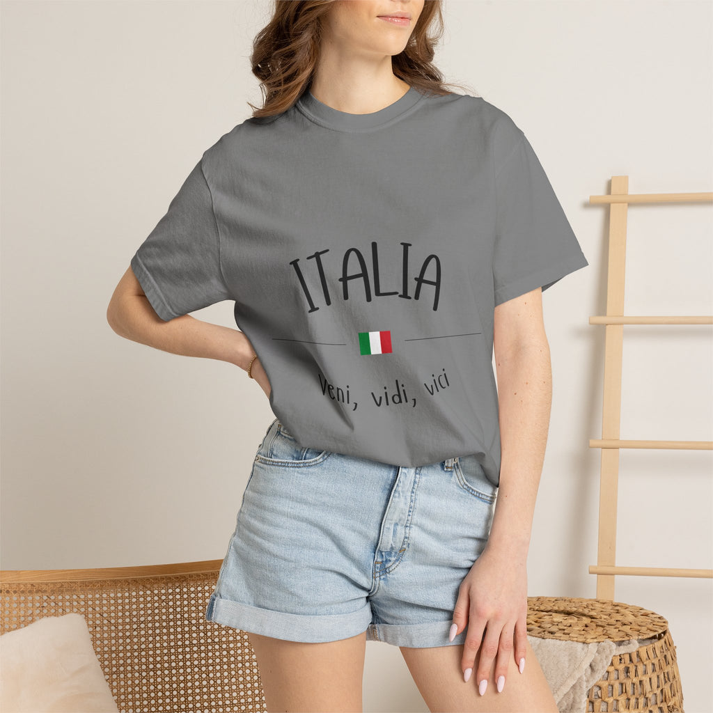 Italia Veni Vidi Vici T-shirt | Rome Italy Colosseum Tee