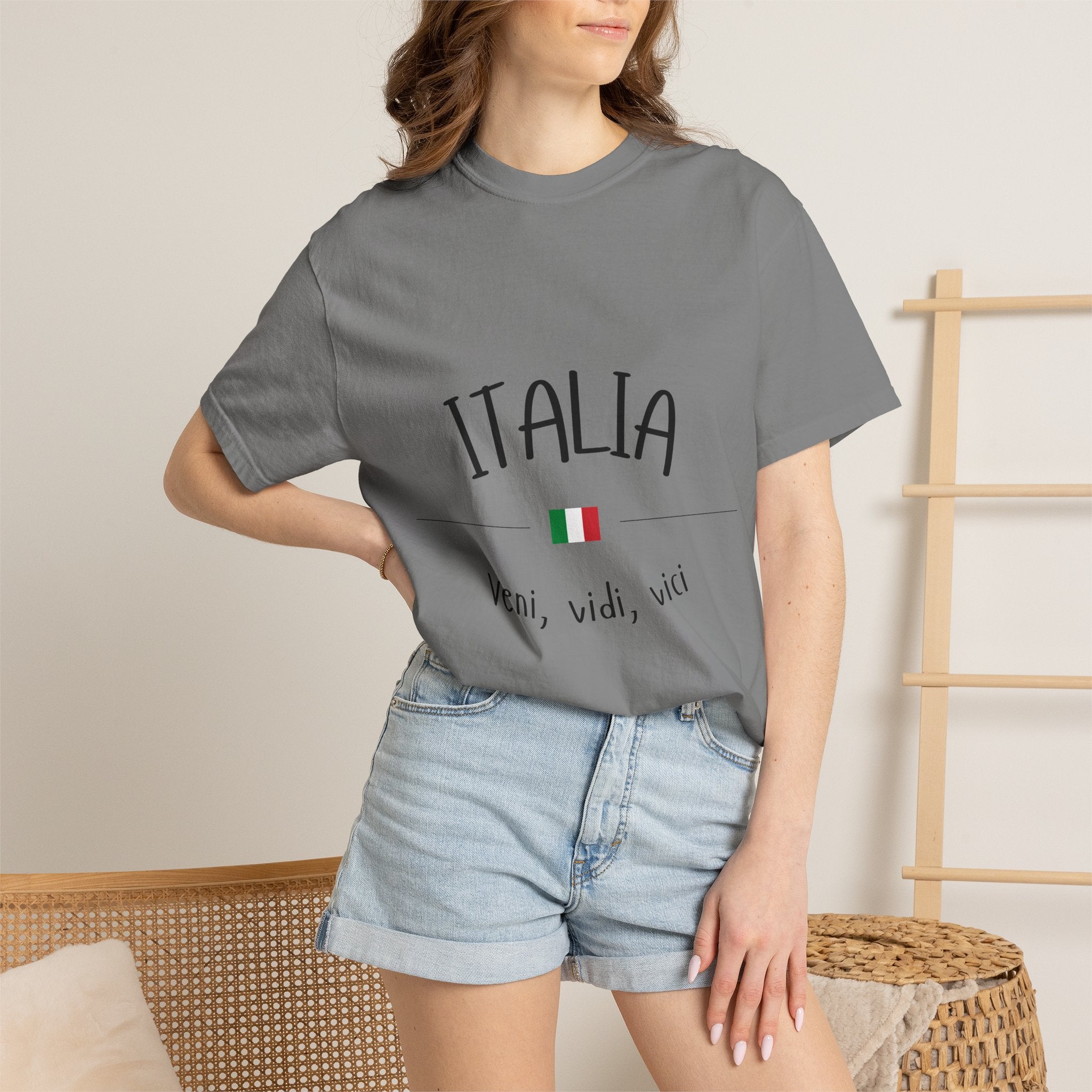 Italia Veni Vidi Vici T-shirt | Rome Italy Colosseum Tee