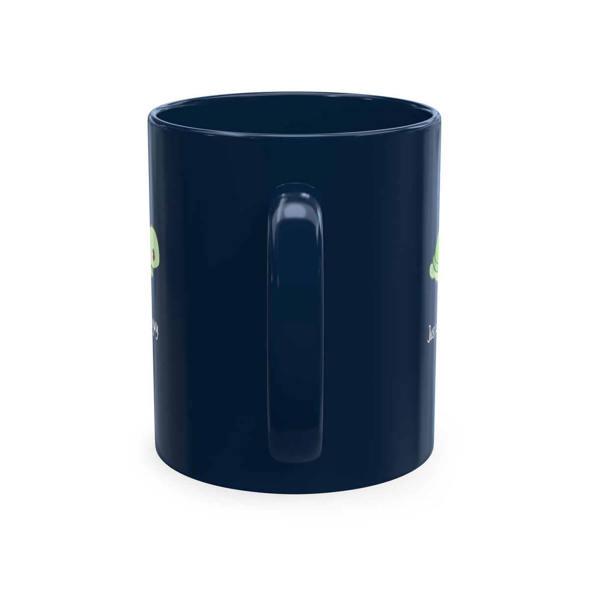 Cute Turtle Ceramic Mug — "Just a little guy" Coffee Cup