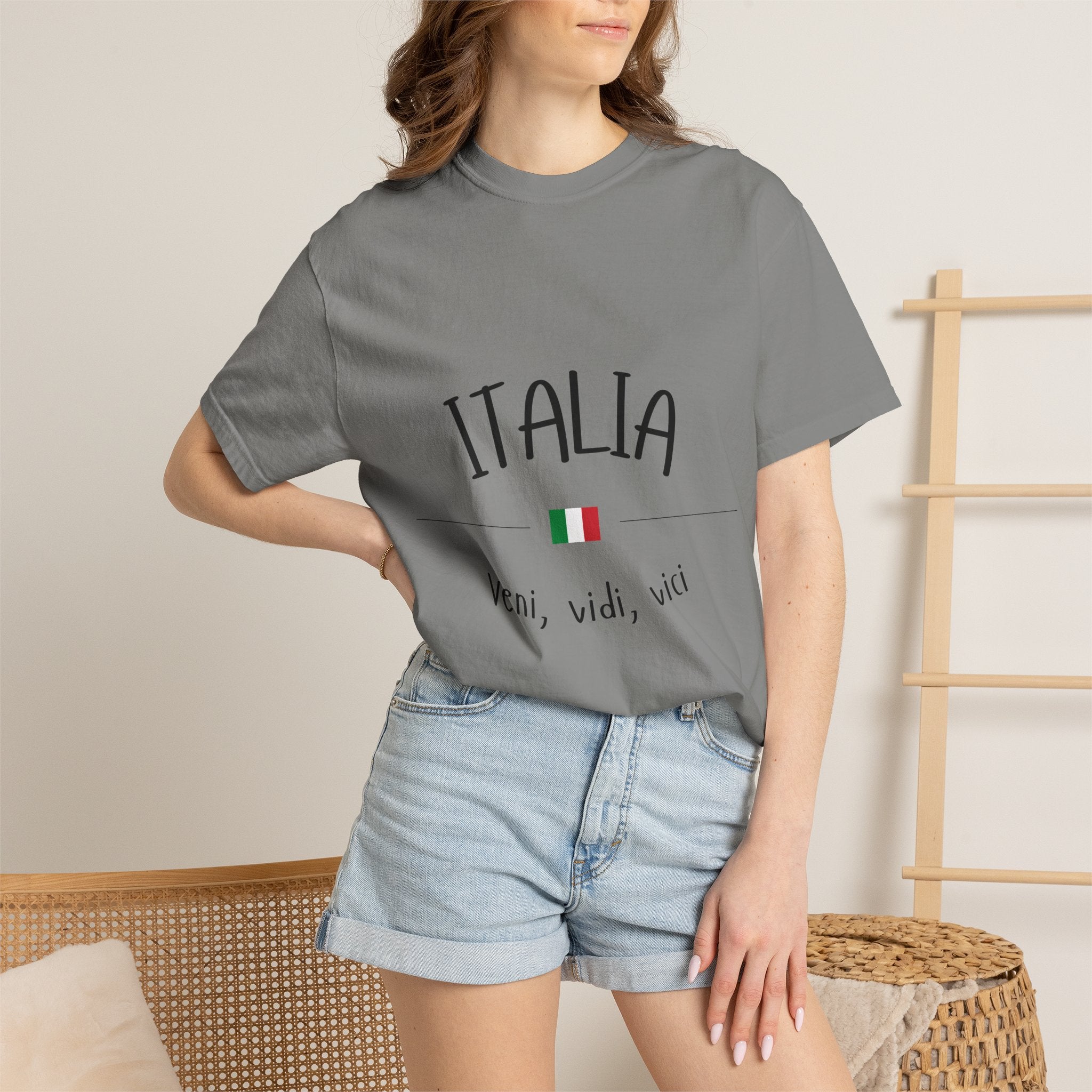 Italia Veni Vidi Vici T-shirt | Rome Italy Colosseum Tee