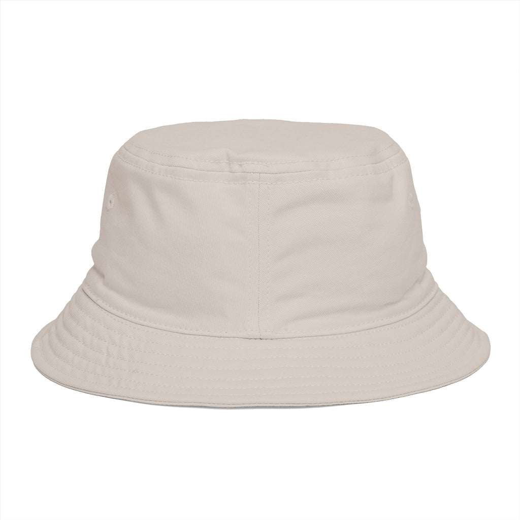 Golden Compass Star Bucket Hat — Brown Embroidered Travel Sun Hat