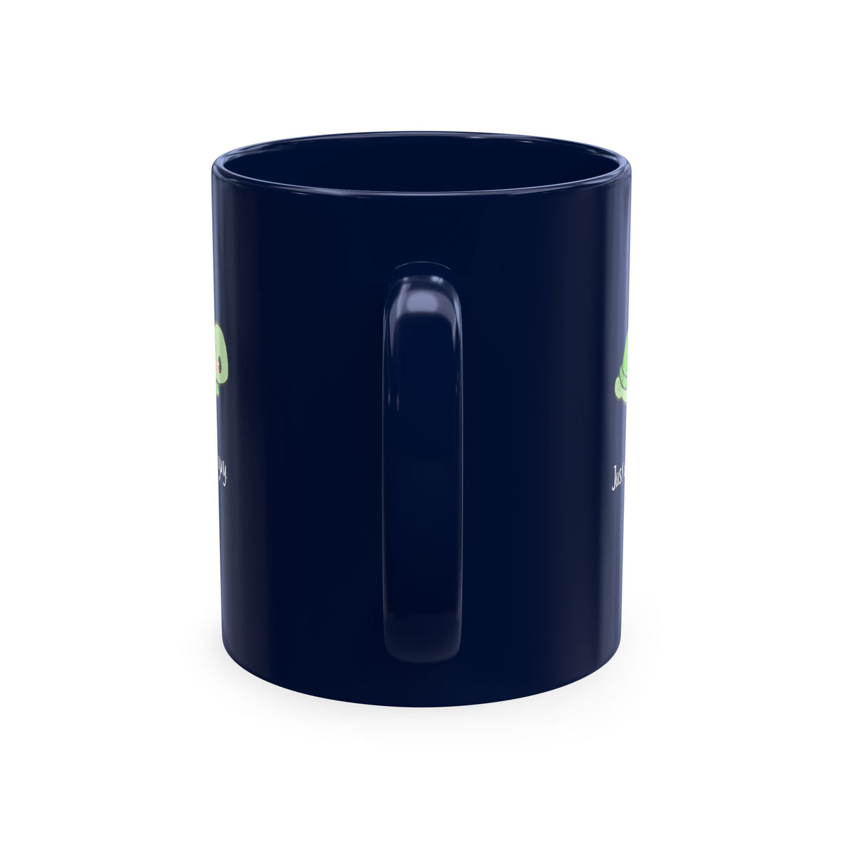 Cute Turtle Ceramic Mug — "Just a little guy" Coffee Cup