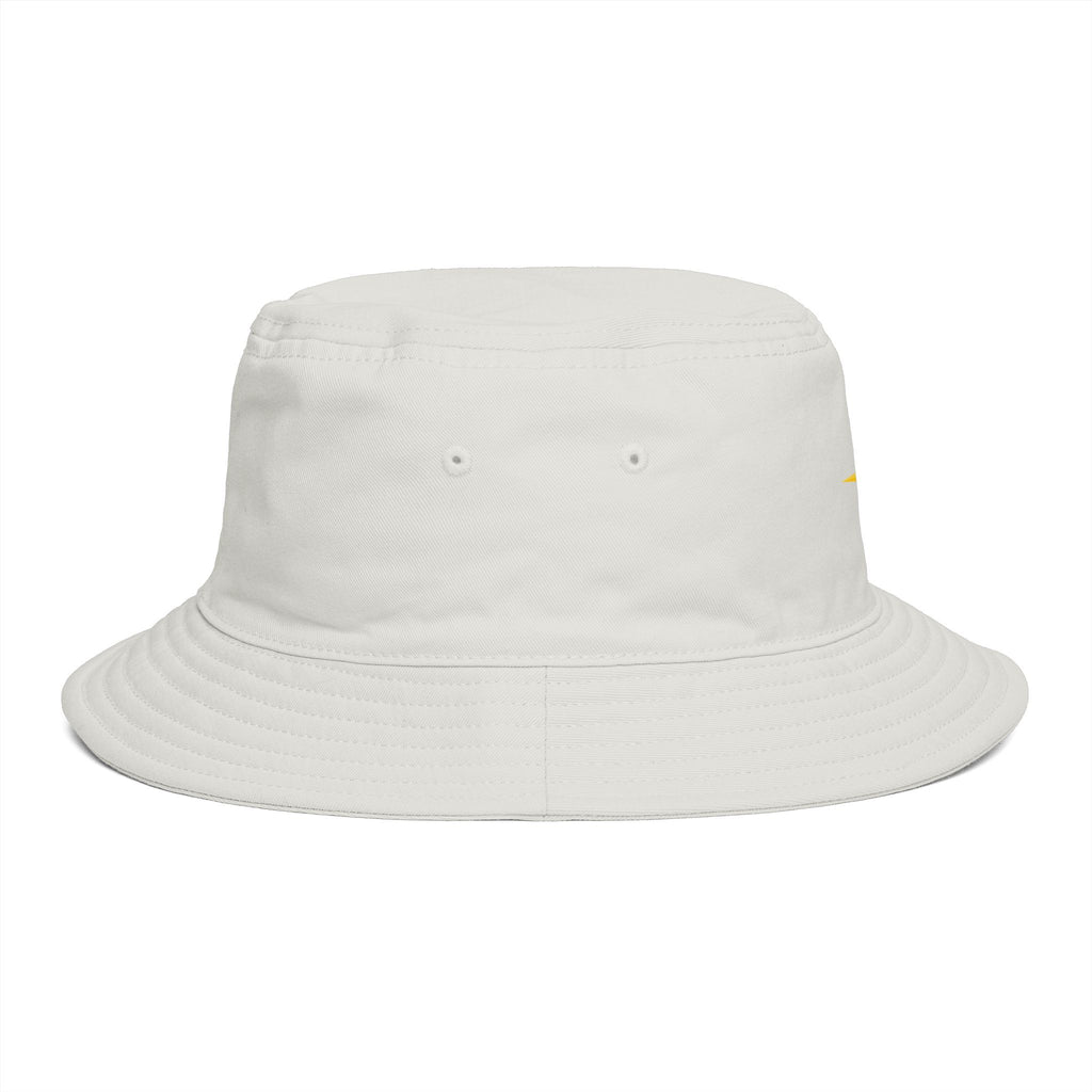 Golden Compass Star Bucket Hat — Brown Embroidered Travel Sun Hat