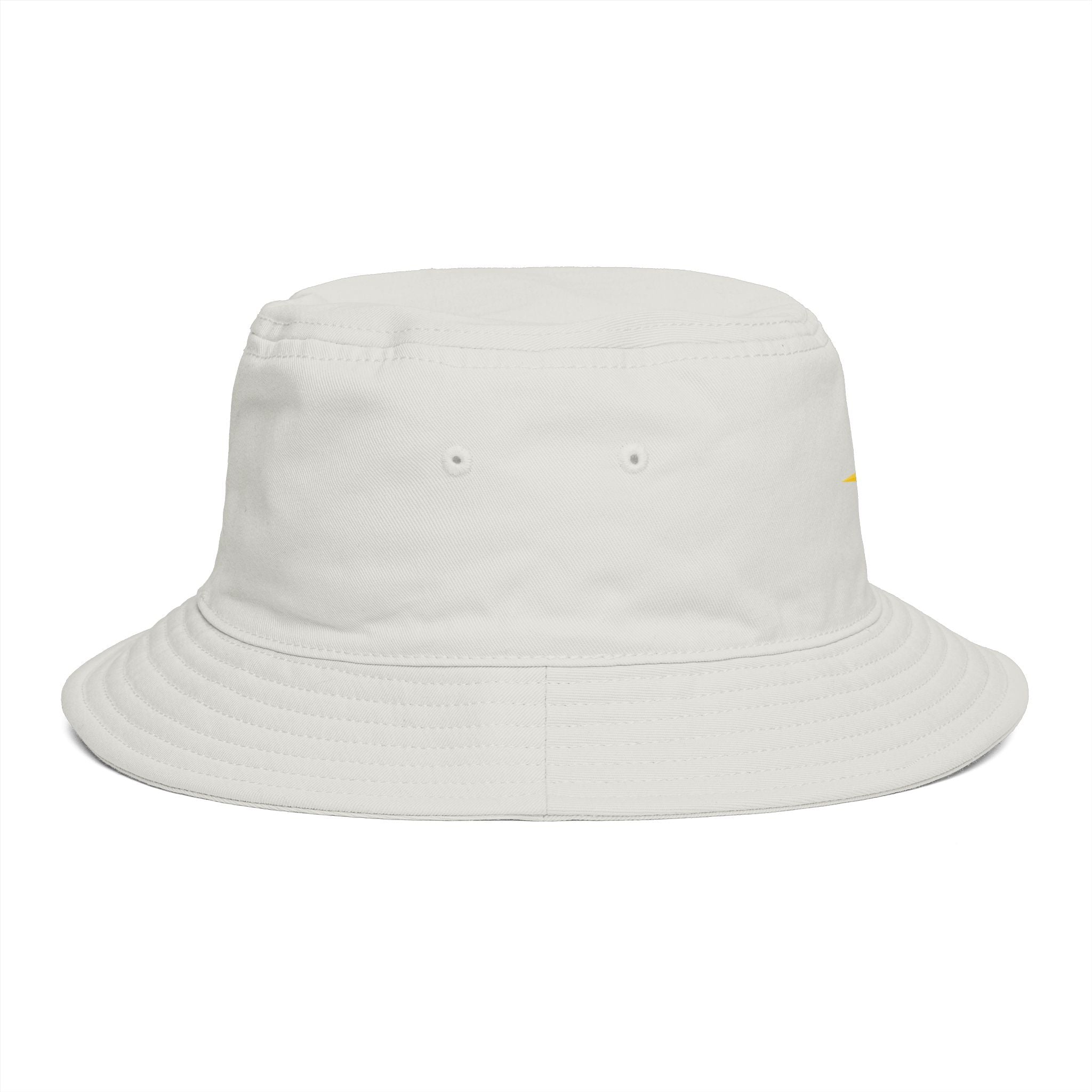 Golden Compass Star Bucket Hat — Brown Embroidered Travel Sun Hat