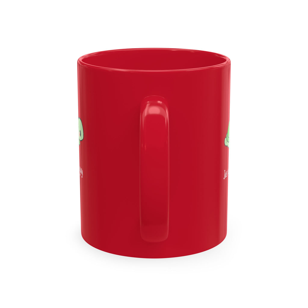 Cute Turtle Ceramic Mug — "Just a little guy" Coffee Cup