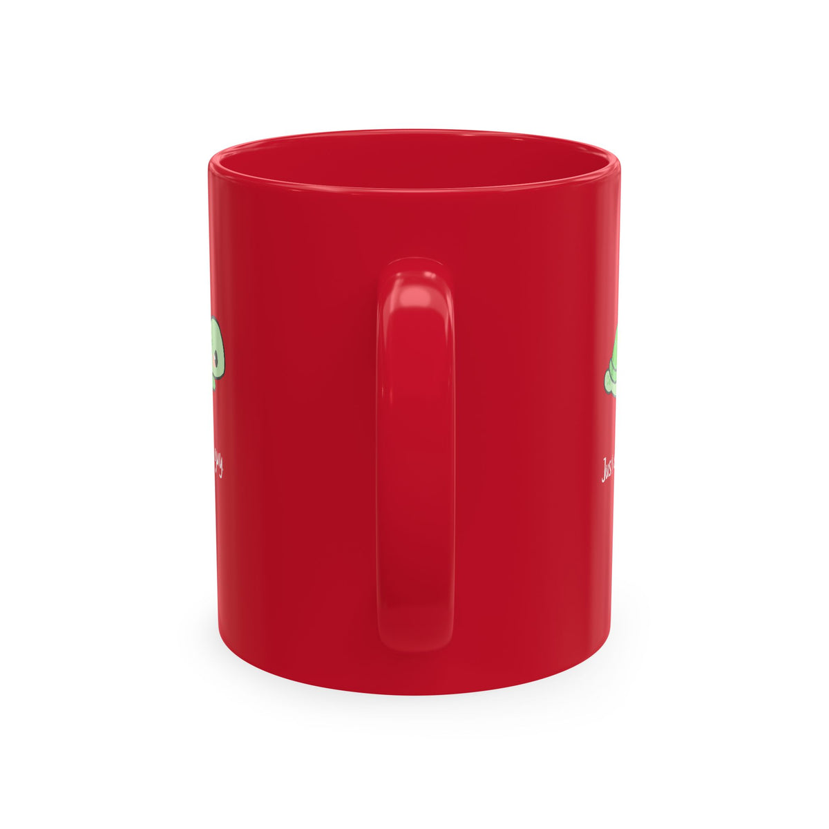 Cute Turtle Ceramic Mug — "Just a little guy" Coffee Cup