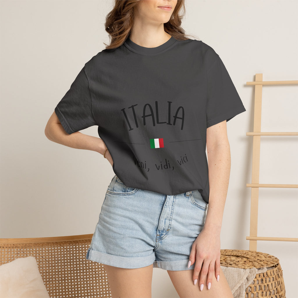 Italia Veni Vidi Vici T-shirt | Rome Italy Colosseum Tee