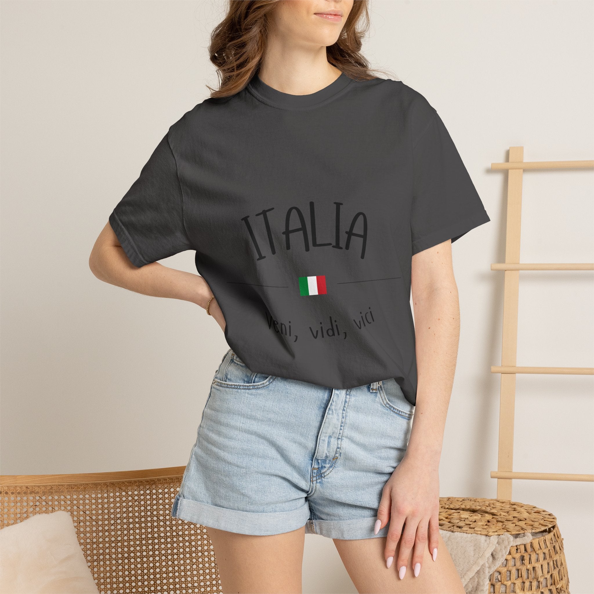 Italia Veni Vidi Vici T-shirt | Rome Italy Colosseum Tee