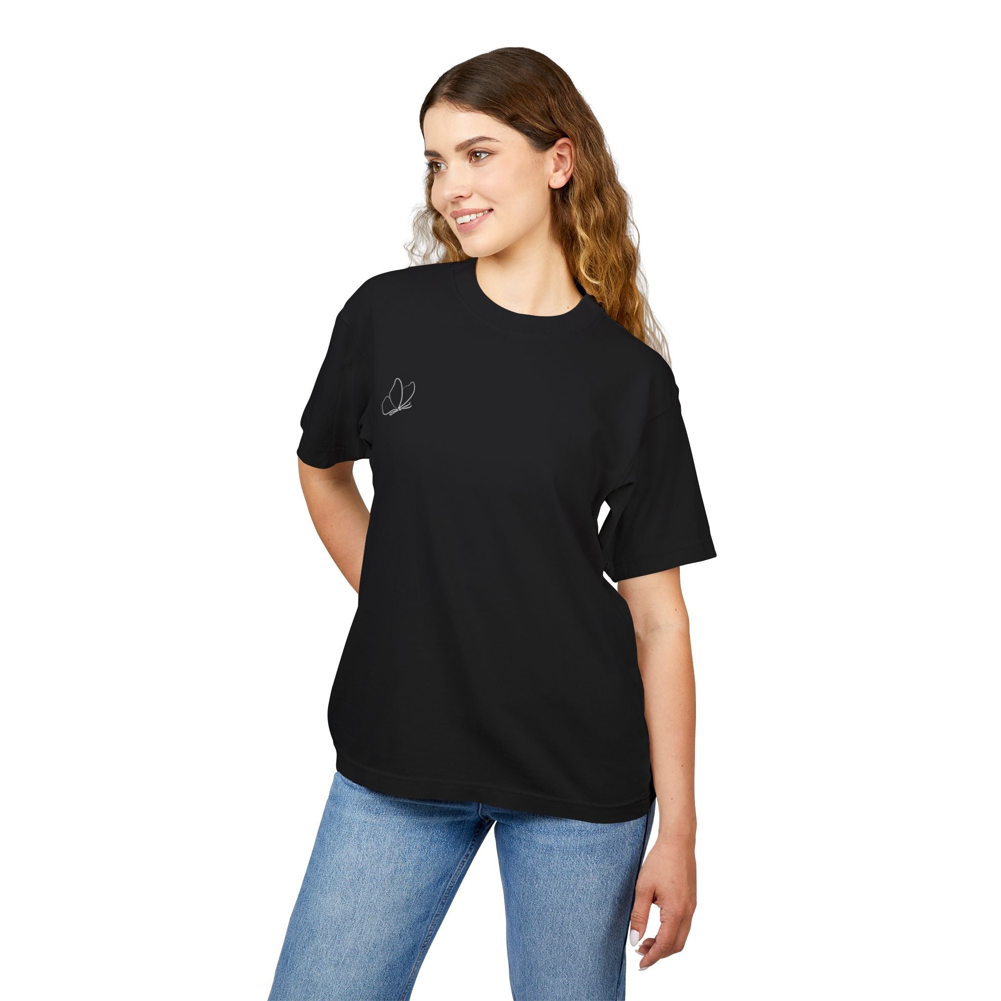 Butterfly Line Art Tee — “If you believe you can you’re already halfway there.” Inspirational Graphic T‑Shirt