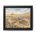 Egypt Vintage Travel Poster Matte Canvas Framed