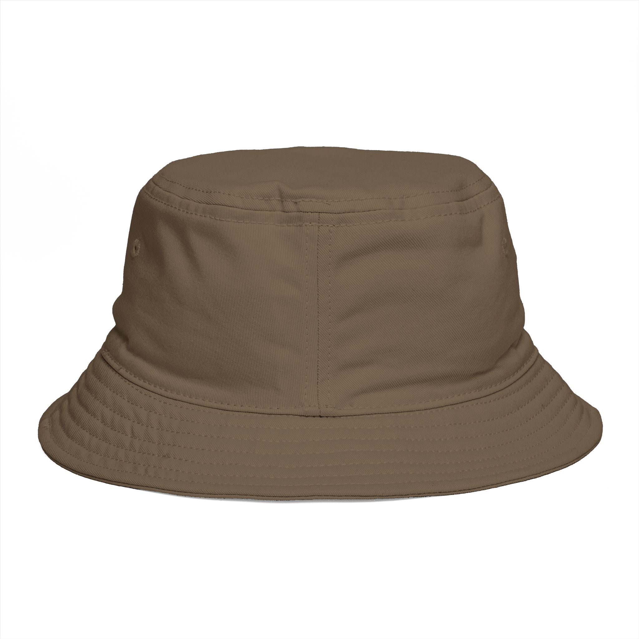 Golden Compass Star Bucket Hat — Brown Embroidered Travel Sun Hat