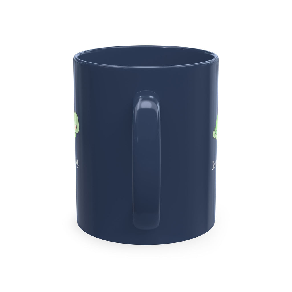 Cute Turtle Ceramic Mug — "Just a little guy" Coffee Cup