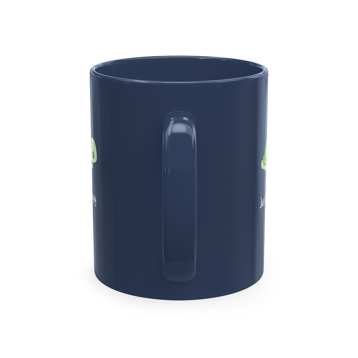 Cute Turtle Ceramic Mug — "Just a little guy" Coffee Cup