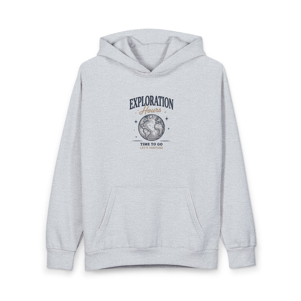 Exploration Ahead Hoodie — Vintage Globe Adventure Pullover