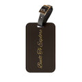 Luggage Tag — 'Built To Explore' Leather Travel ID Tag