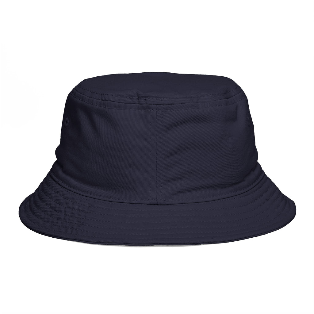 Golden Compass Star Bucket Hat — Brown Embroidered Travel Sun Hat