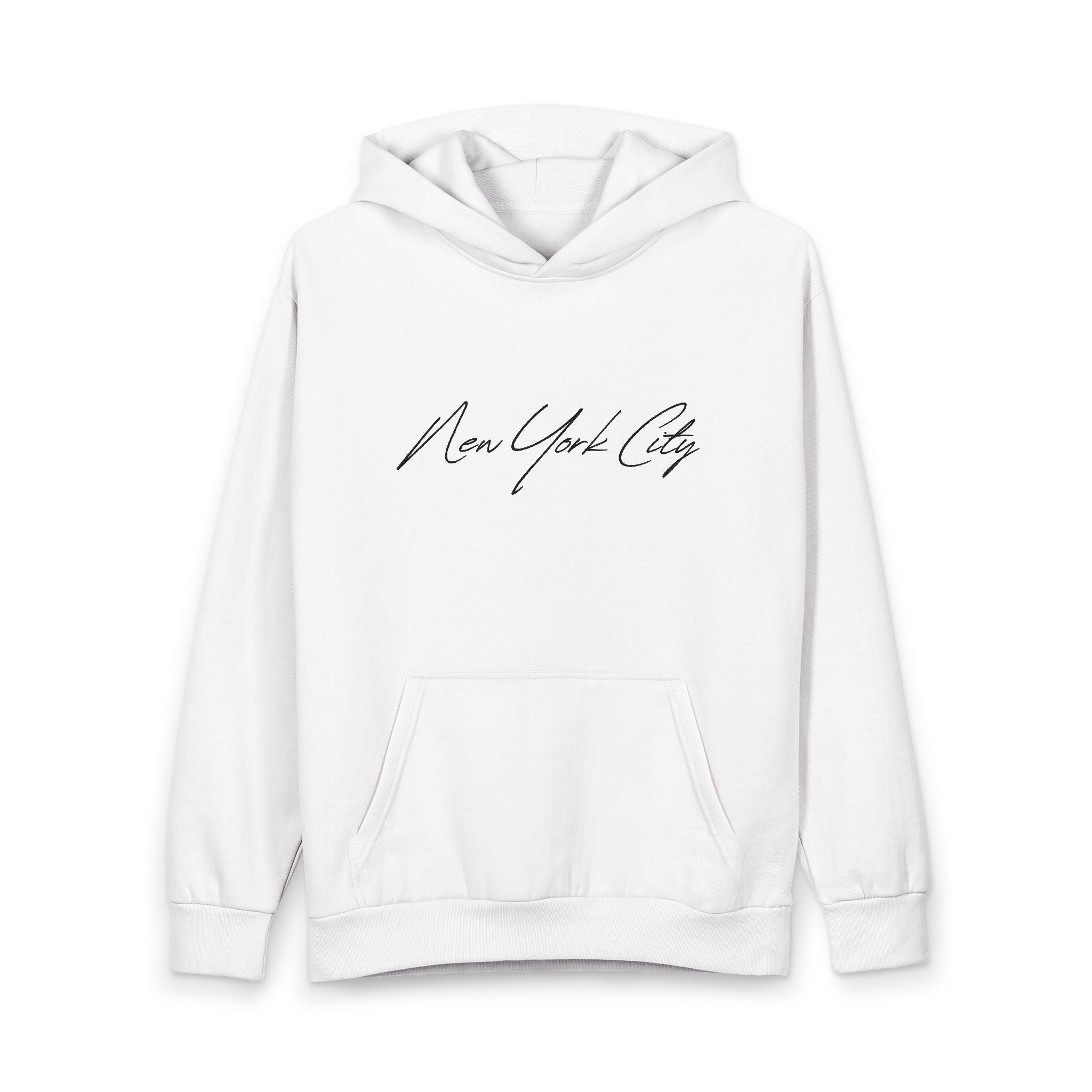 New York City Script Hoodie | Skyline Statue of Liberty Pullover