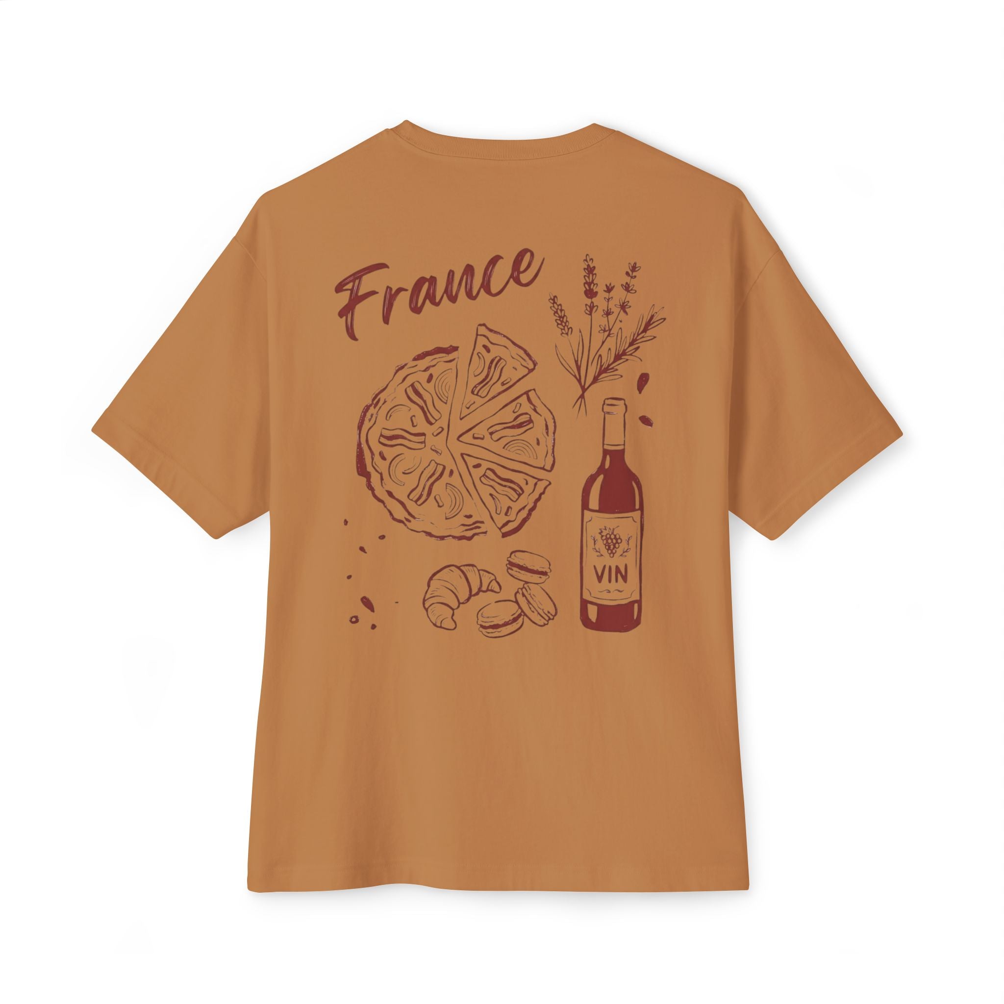 Minimal Eiffel Tower Tee — Paris Graphic Boxy T-Shirt