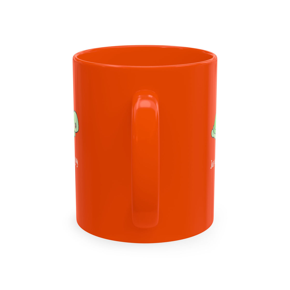 Cute Turtle Ceramic Mug — "Just a little guy" Coffee Cup