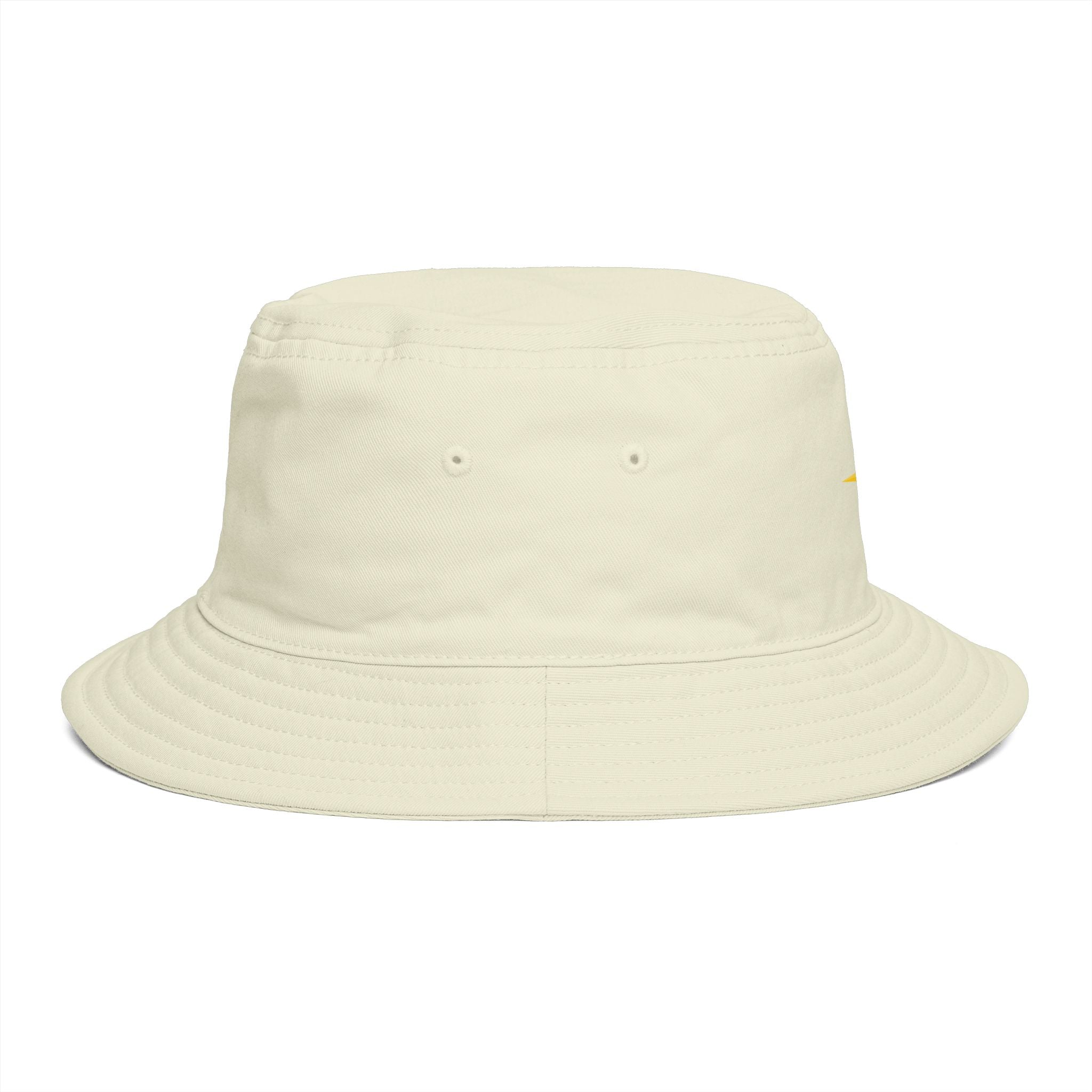 Golden Compass Star Bucket Hat — Brown Embroidered Travel Sun Hat