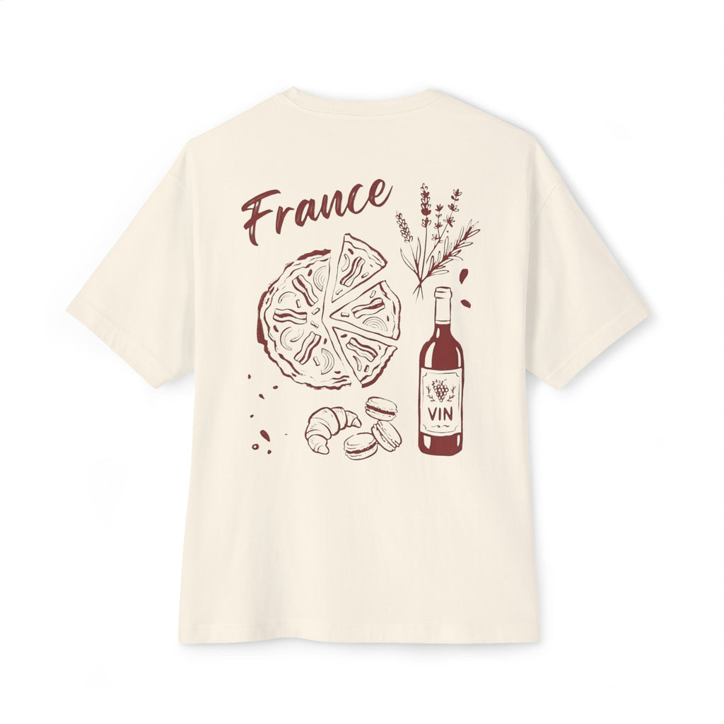 Minimal Eiffel Tower Tee — Paris Graphic Boxy T-Shirt