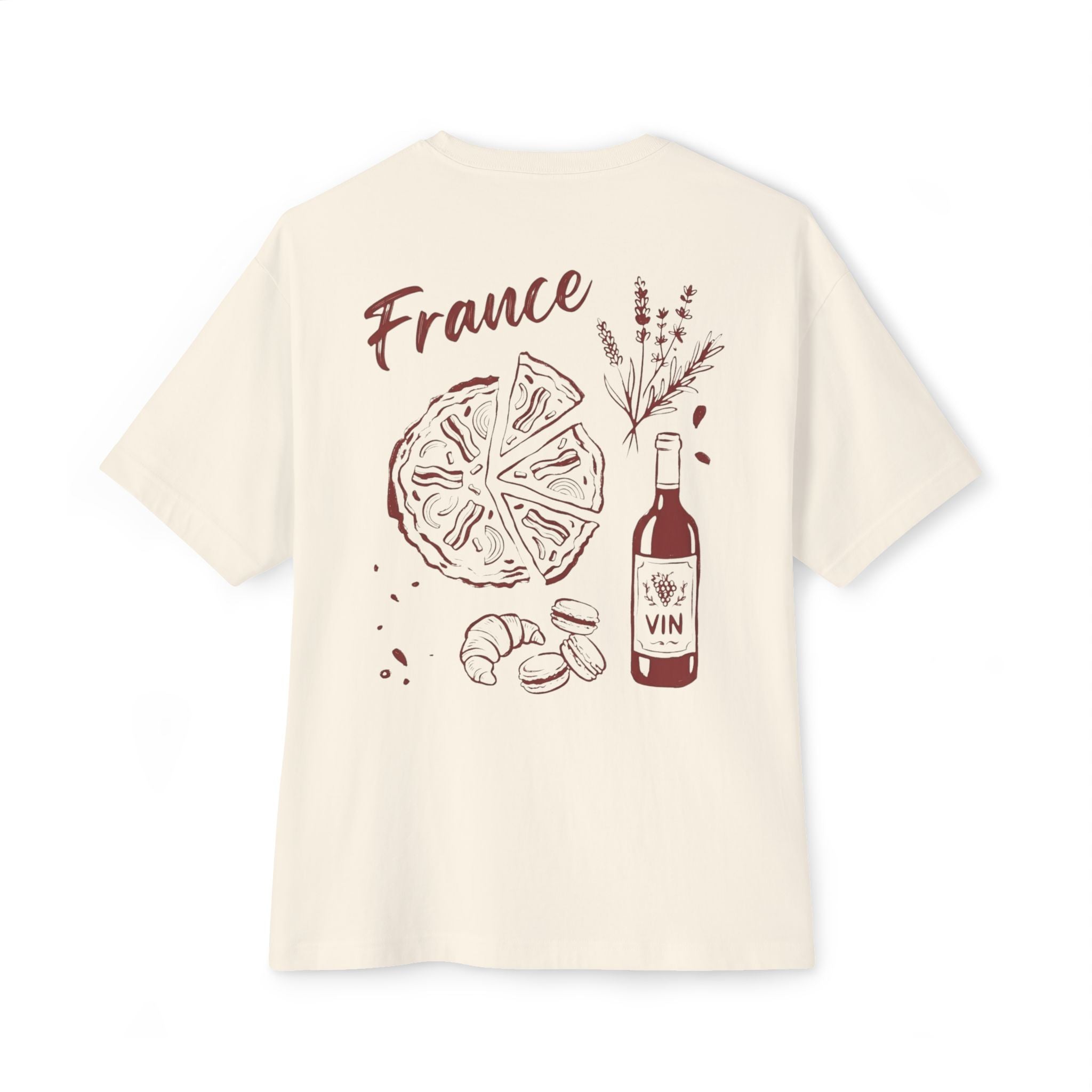 Minimal Eiffel Tower Tee — Paris Graphic Boxy T-Shirt