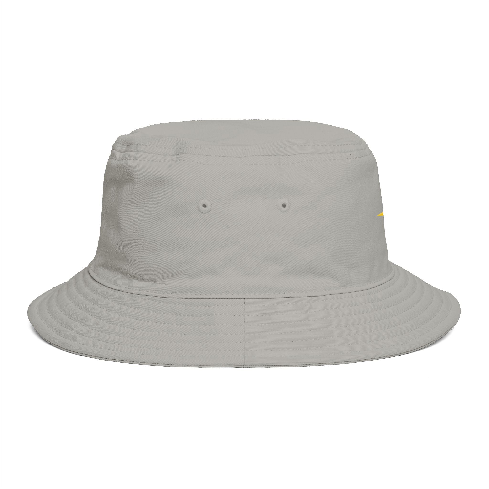 Golden Compass Star Bucket Hat — Brown Embroidered Travel Sun Hat