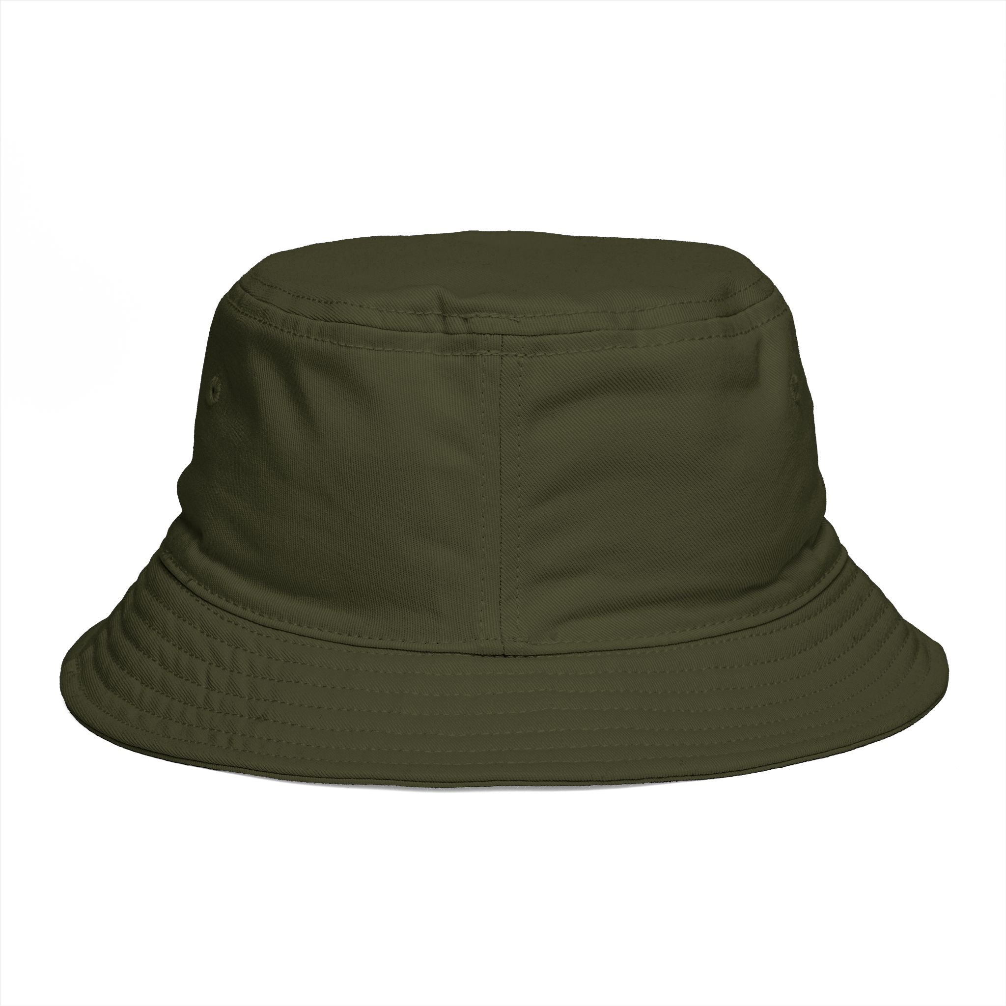 Golden Compass Star Bucket Hat — Brown Embroidered Travel Sun Hat