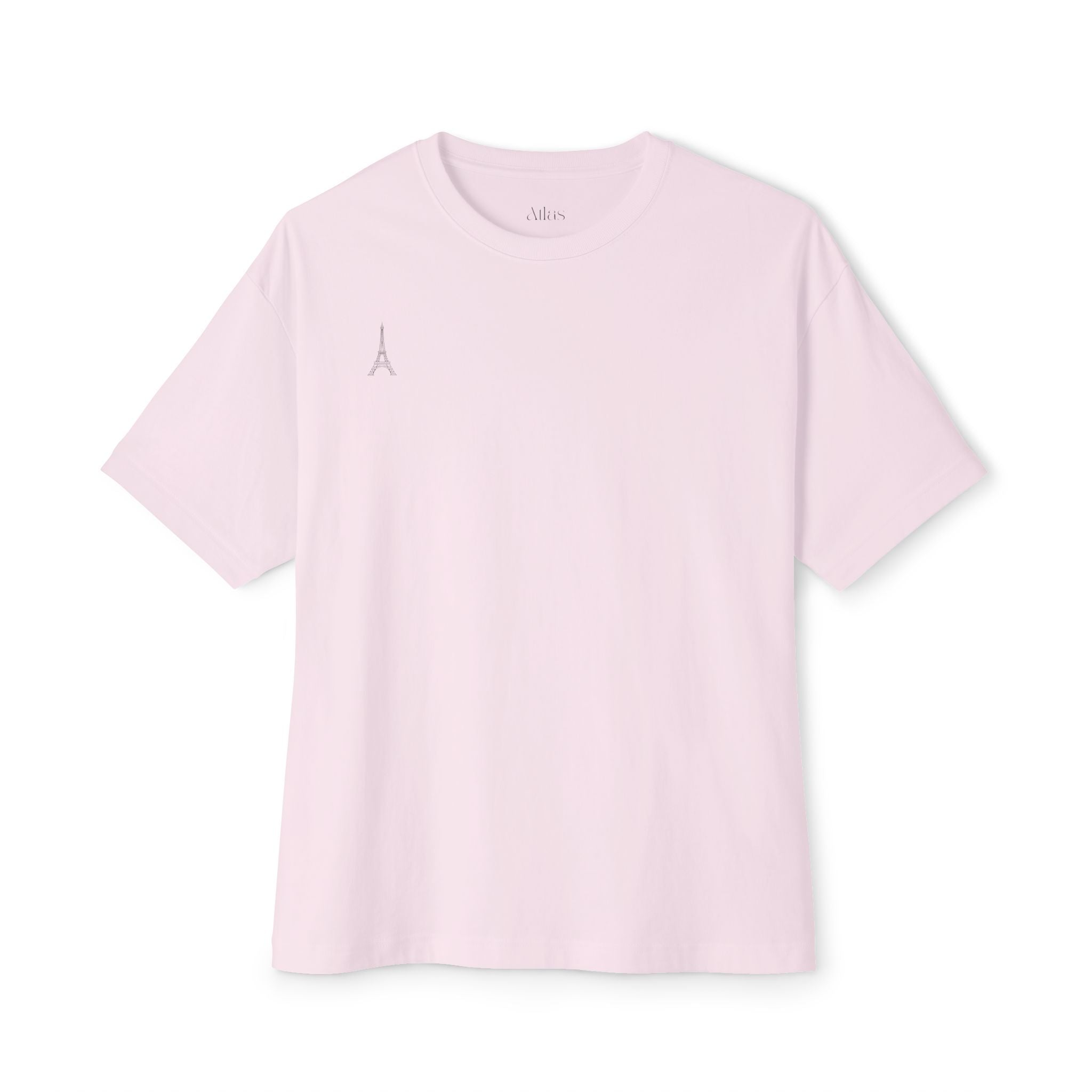 Minimal Eiffel Tower Tee — Paris Graphic Boxy T-Shirt