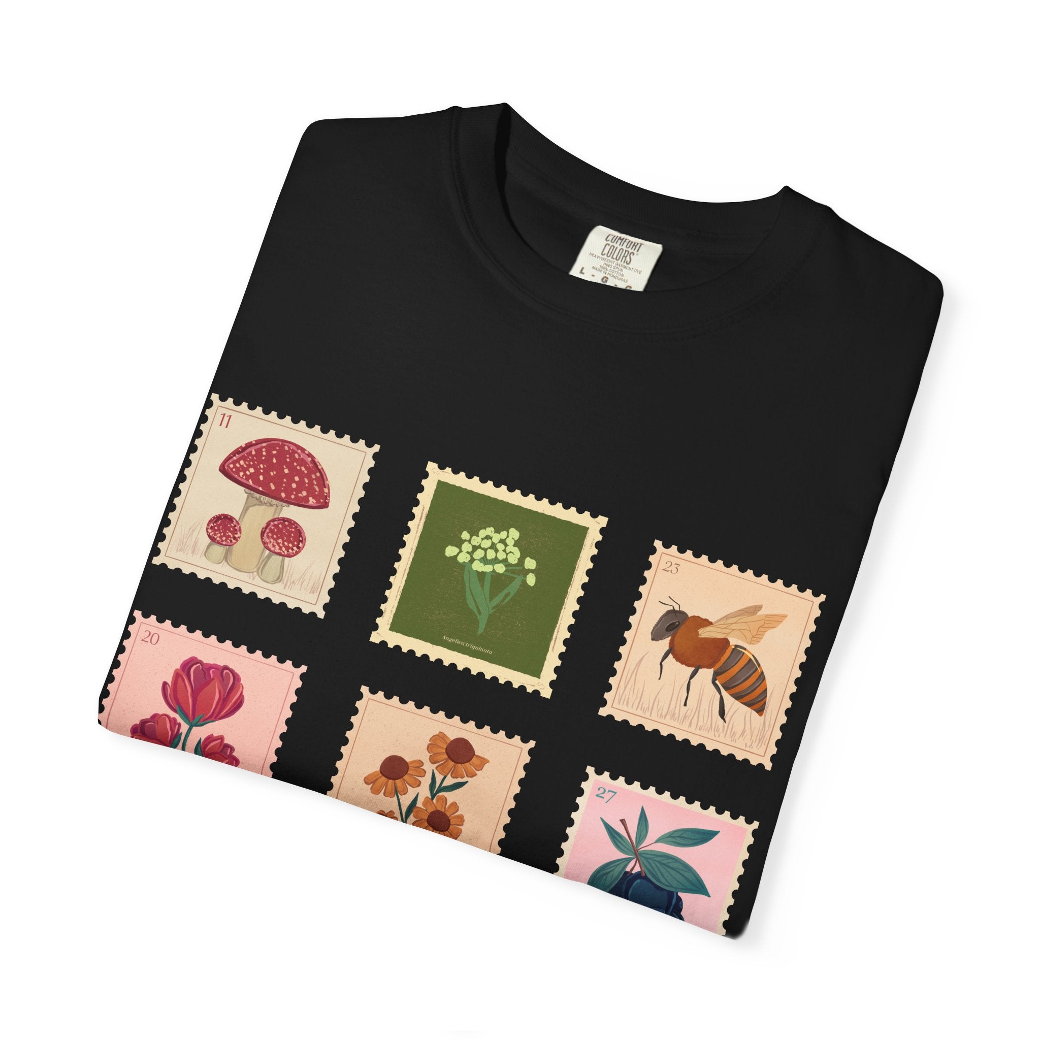Post Stamp T-Shirt — Floral and Nature