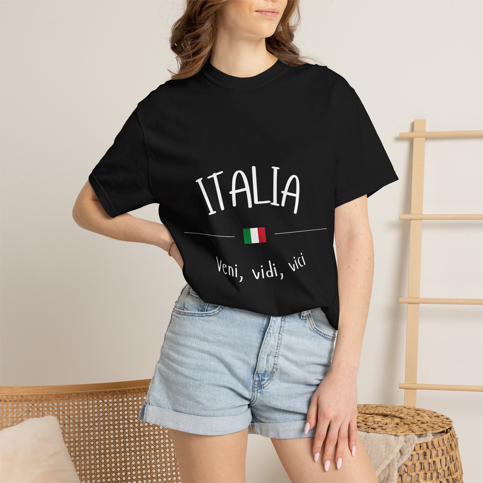 Italia Veni Vidi Vici T-shirt | Rome Italy Colosseum Tee