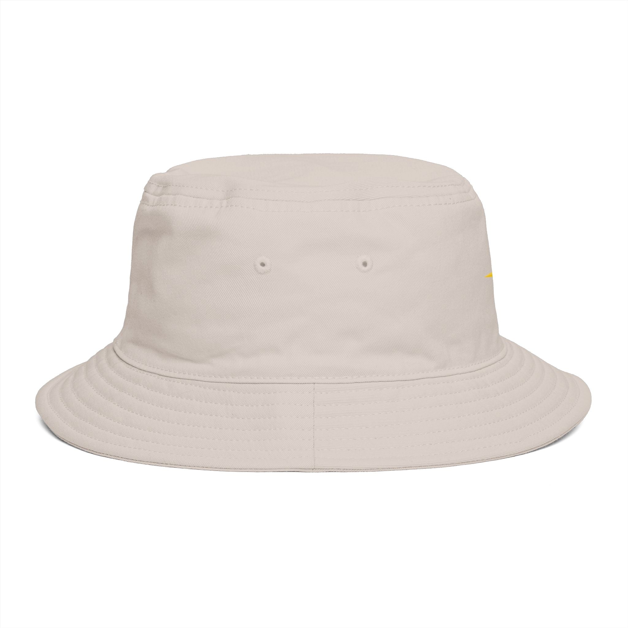 Golden Compass Star Bucket Hat — Brown Embroidered Travel Sun Hat
