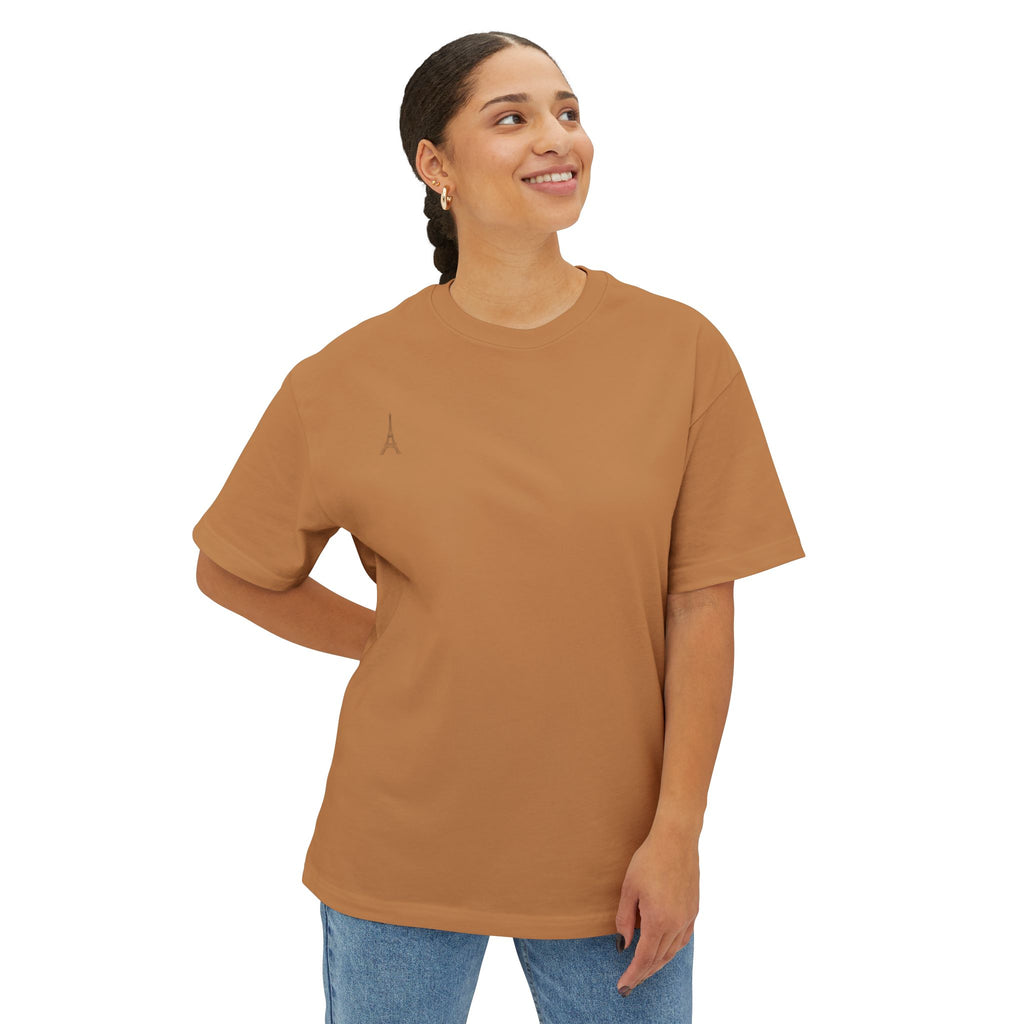 Minimal Eiffel Tower Tee — Paris Graphic Boxy T-Shirt