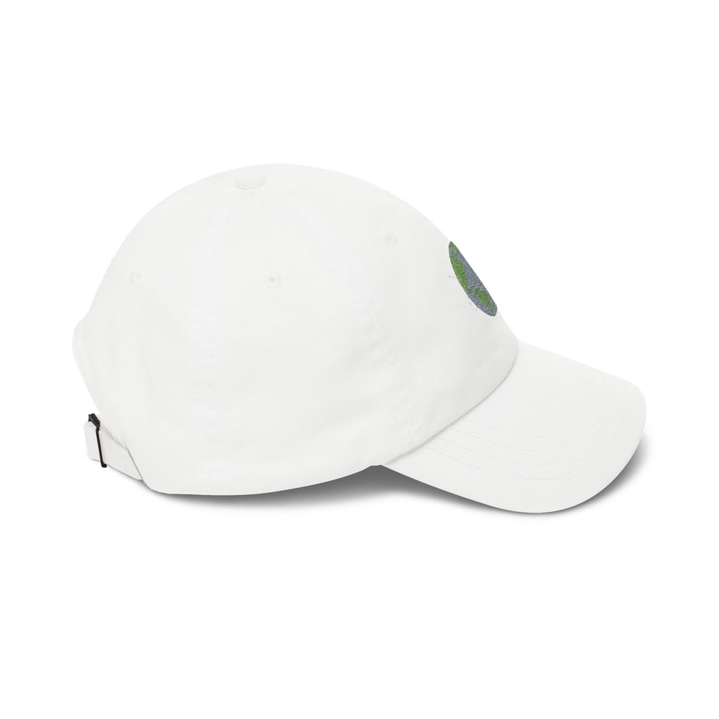 Earth Sequin — Sparkling Globe Embroidered Baseball Hat