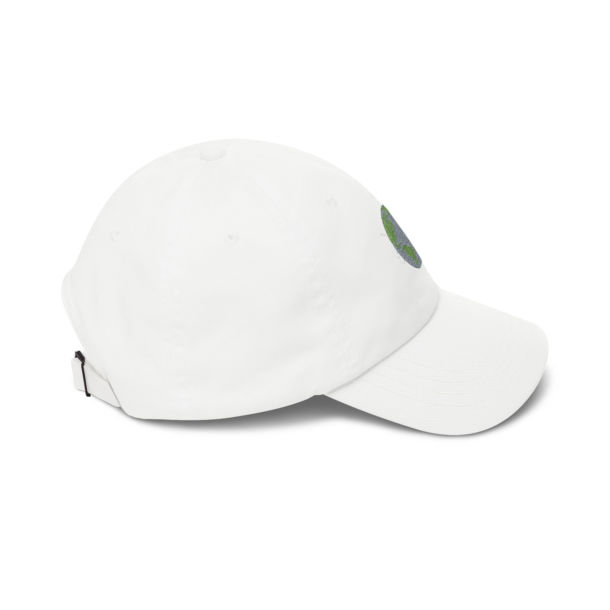 Earth Sequin — Sparkling Globe Embroidered Baseball Hat